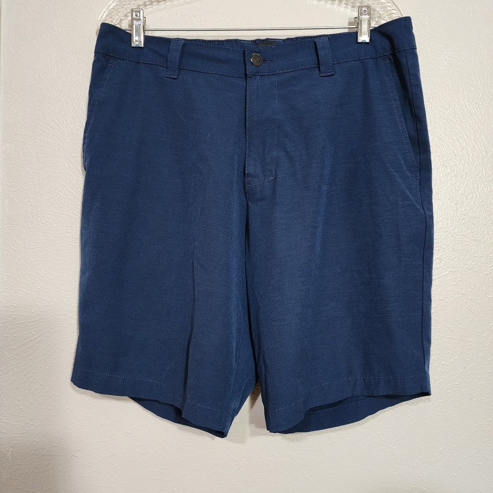 Banana Republic Men's Navy Blue Flat Front Side Pockets Golf Shorts Size: 36‎
